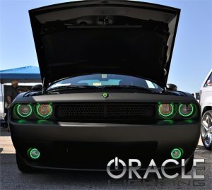 Dodge Challenger Fog Light Halo Kit - ORACLE Lighting - Amber - `08-`14